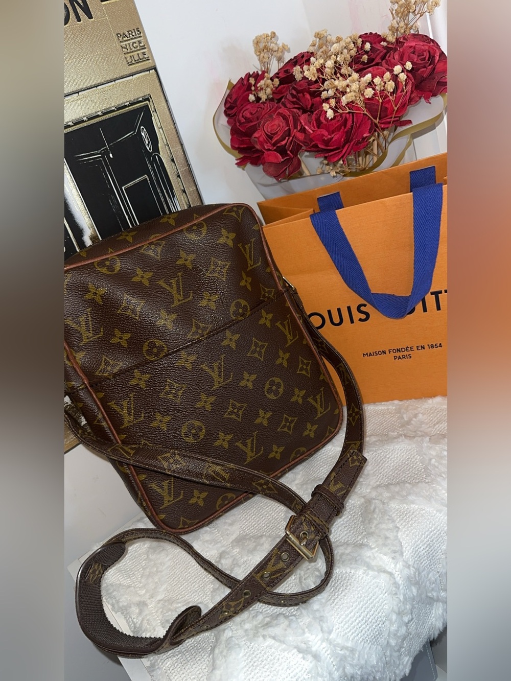 Vintage Louis Vuitton Marceau Messenger bag in monogram canvas